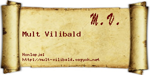 Mult Vilibald névjegykártya